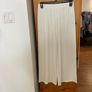 Chic White Wide Leg Women's Pants❤️XL
